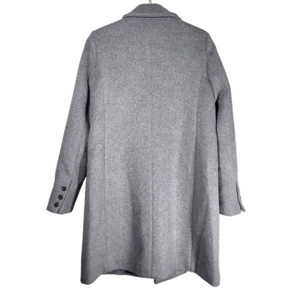 NWT Reformation Cumberland Wool Blend Double Breasted Coat in Grey - Picture 11 of 16